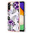 Coque Silicone Motif Fantaisie Souple Couleur Unie Etui Housse Y03B pour Samsung Galaxy A04s Violet