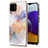 Coque Silicone Motif Fantaisie Souple Couleur Unie Etui Housse Y03B pour Samsung Galaxy A22 4G Violet Clair