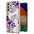 Coque Silicone Motif Fantaisie Souple Couleur Unie Etui Housse Y03B pour Samsung Galaxy A52 4G Violet