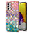 Coque Silicone Motif Fantaisie Souple Couleur Unie Etui Housse Y03B pour Samsung Galaxy A72 4G Colorful