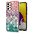 Coque Silicone Motif Fantaisie Souple Couleur Unie Etui Housse Y03B pour Samsung Galaxy A72 5G Colorful