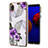 Coque Silicone Motif Fantaisie Souple Couleur Unie Etui Housse Y03B pour Samsung Galaxy M01 Core Violet