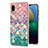 Coque Silicone Motif Fantaisie Souple Couleur Unie Etui Housse Y03B pour Samsung Galaxy M02 Petit