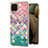 Coque Silicone Motif Fantaisie Souple Couleur Unie Etui Housse Y03B pour Samsung Galaxy M12 Colorful