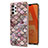 Coque Silicone Motif Fantaisie Souple Couleur Unie Etui Housse Y03B pour Samsung Galaxy M32 5G Marron