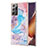 Coque Silicone Motif Fantaisie Souple Couleur Unie Etui Housse Y03B pour Samsung Galaxy Note 20 Ultra 5G Bleu