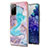 Coque Silicone Motif Fantaisie Souple Couleur Unie Etui Housse Y03B pour Samsung Galaxy S20 FE 4G Bleu