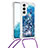 Coque Silicone Motif Fantaisie Souple Couleur Unie Etui Housse Y03B pour Samsung Galaxy S21 FE 5G Bleu