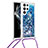 Coque Silicone Motif Fantaisie Souple Couleur Unie Etui Housse Y03B pour Samsung Galaxy S21 Ultra 5G Bleu