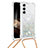 Coque Silicone Motif Fantaisie Souple Couleur Unie Etui Housse Y03B pour Samsung Galaxy S24 5G Argent