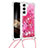 Coque Silicone Motif Fantaisie Souple Couleur Unie Etui Housse Y03B pour Samsung Galaxy S24 5G Rose Rouge