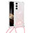 Coque Silicone Motif Fantaisie Souple Couleur Unie Etui Housse Y03B pour Samsung Galaxy S24 Plus 5G Rose