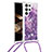 Coque Silicone Motif Fantaisie Souple Couleur Unie Etui Housse Y03B pour Samsung Galaxy S24 Ultra 5G Violet