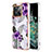 Coque Silicone Motif Fantaisie Souple Couleur Unie Etui Housse Y04B pour OnePlus 10T 5G Violet