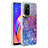 Coque Silicone Motif Fantaisie Souple Couleur Unie Etui Housse Y04B pour Oppo Reno5 F Violet