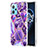 Coque Silicone Motif Fantaisie Souple Couleur Unie Etui Housse Y04B pour Realme 9 4G Violet