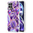 Coque Silicone Motif Fantaisie Souple Couleur Unie Etui Housse Y04B pour Realme Narzo 50 4G Violet