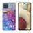 Coque Silicone Motif Fantaisie Souple Couleur Unie Etui Housse Y04B pour Samsung Galaxy A12 Nacho Violet