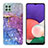 Coque Silicone Motif Fantaisie Souple Couleur Unie Etui Housse Y04B pour Samsung Galaxy A22s 5G Violet