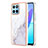 Coque Silicone Motif Fantaisie Souple Couleur Unie Etui Housse Y05B pour Huawei Honor 70 Lite 5G Blanc