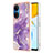 Coque Silicone Motif Fantaisie Souple Couleur Unie Etui Housse Y05B pour Huawei Honor X7 Violet