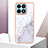 Coque Silicone Motif Fantaisie Souple Couleur Unie Etui Housse Y05B pour Huawei Honor X8a 4G Blanc