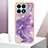 Coque Silicone Motif Fantaisie Souple Couleur Unie Etui Housse Y05B pour Huawei Honor X8a 4G Violet