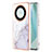 Coque Silicone Motif Fantaisie Souple Couleur Unie Etui Housse Y05B pour Huawei Honor X9a 5G Blanc