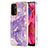 Coque Silicone Motif Fantaisie Souple Couleur Unie Etui Housse Y05B pour Oppo A54 5G Violet