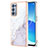 Coque Silicone Motif Fantaisie Souple Couleur Unie Etui Housse Y05B pour Oppo Reno6 Pro 5G Blanc