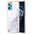 Coque Silicone Motif Fantaisie Souple Couleur Unie Etui Housse Y05B pour Realme 9 5G Blanc