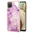 Coque Silicone Motif Fantaisie Souple Couleur Unie Etui Housse Y05B pour Samsung Galaxy A12 5G Violet Clair