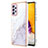Coque Silicone Motif Fantaisie Souple Couleur Unie Etui Housse Y05B pour Samsung Galaxy A23 4G Blanc