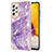 Coque Silicone Motif Fantaisie Souple Couleur Unie Etui Housse Y05B pour Samsung Galaxy A72 4G Violet