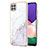 Coque Silicone Motif Fantaisie Souple Couleur Unie Etui Housse Y05B pour Samsung Galaxy F42 5G Blanc