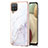 Coque Silicone Motif Fantaisie Souple Couleur Unie Etui Housse Y05B pour Samsung Galaxy M12 Blanc