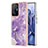 Coque Silicone Motif Fantaisie Souple Couleur Unie Etui Housse Y05B pour Xiaomi Mi 11T 5G Violet