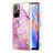 Coque Silicone Motif Fantaisie Souple Couleur Unie Etui Housse Y05B pour Xiaomi Poco M4 Pro 5G Violet Clair