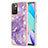 Coque Silicone Motif Fantaisie Souple Couleur Unie Etui Housse Y05B pour Xiaomi Redmi 10 (2022) Violet