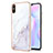 Coque Silicone Motif Fantaisie Souple Couleur Unie Etui Housse Y05B pour Xiaomi Redmi 9A Blanc