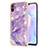 Coque Silicone Motif Fantaisie Souple Couleur Unie Etui Housse Y05B pour Xiaomi Redmi 9A Violet