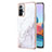 Coque Silicone Motif Fantaisie Souple Couleur Unie Etui Housse Y05B pour Xiaomi Redmi Note 10 Pro 4G Blanc