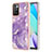 Coque Silicone Motif Fantaisie Souple Couleur Unie Etui Housse Y05B pour Xiaomi Redmi Note 11 4G (2021) Violet