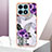 Coque Silicone Motif Fantaisie Souple Couleur Unie Etui Housse Y06B pour Huawei Honor X8a 4G Violet