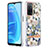 Coque Silicone Motif Fantaisie Souple Couleur Unie Etui Housse Y06B pour Oppo A53s 5G Blanc