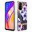 Coque Silicone Motif Fantaisie Souple Couleur Unie Etui Housse Y06B pour Oppo A94 5G Violet