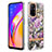 Coque Silicone Motif Fantaisie Souple Couleur Unie Etui Housse Y06B pour Oppo A95 5G Violet Clair