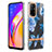 Coque Silicone Motif Fantaisie Souple Couleur Unie Etui Housse Y06B pour Oppo F19 Pro+ Plus 5G Bleu