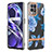 Coque Silicone Motif Fantaisie Souple Couleur Unie Etui Housse Y06B pour Realme 8i Bleu