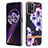 Coque Silicone Motif Fantaisie Souple Couleur Unie Etui Housse Y06B pour Realme 9 5G Violet